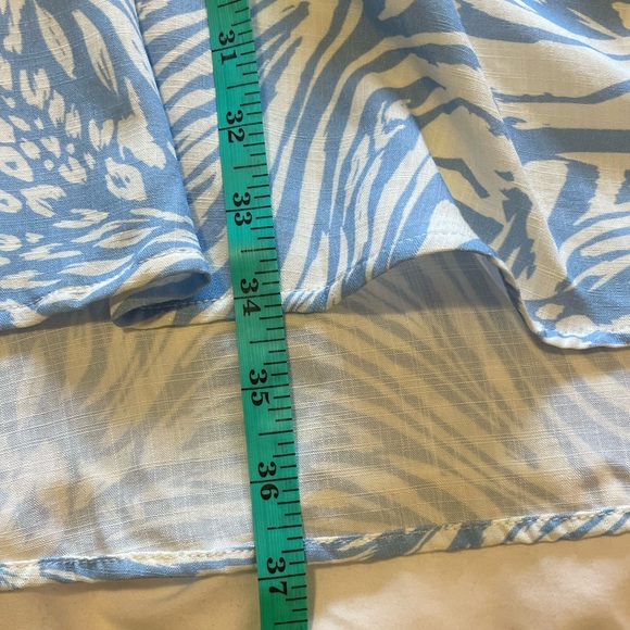 NWT Maaji white and blue boho tunic or coverup size L - Picture 8 of 14